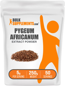 BulkSupplements.com Pygeum Africanum Extract Powder - from Pygeum Bark, Nutritional Supplement - Gluten Free - 5g per Serving, 250g (8.8 oz) (Pack of