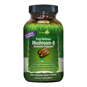 Irwin Naturals Pure Defense Mushroom-8 Immune Support 60 Sgels