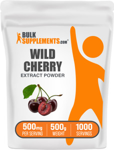 BulkSupplements.com Wild Cherry Extract Powder - Cherry Supplement, Herbal Supplement - Gluten Free, 500mg per Serving, 500g (1.1 lbs) (Pack of 1)
