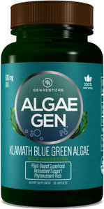 Genrestore: Natural AFA Stem Cell Celulas Madres Klamath Blue - Green Algae More Effective Than Spirulina or Chlorella Phytonutrient- Rich, Superfood