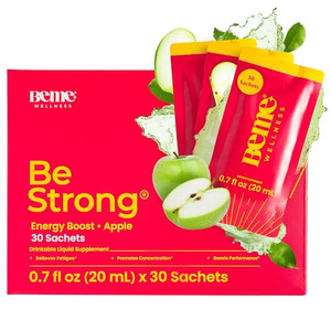 BeMe Vitamin B12 Liquid Shot, BeStrong - Vitamin B 12 Drinkable Liquid Supplement Supports Energy Boost, Focus, & Concentration - Guarana, Taurine, &