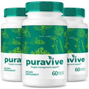 rize labs (Pack of 3 Puravive WeightLoss Capsules, Exotic Rice Capsule Reviews, Weight Support BAT Levels, Detox & Cleanse, All-Natural Easy to Swall