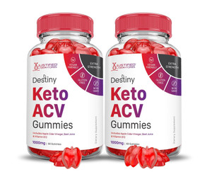 (2 Pack) Destiny Keto ACV Gummies Advanced Formula 1000MG Destiny Keto Gummies Apple Cider Vinegar Formulated with Pomegranate Beet Juice Powder B12