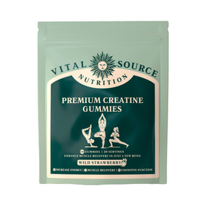 Vital Source Nutrition - Premium Creatine Gummies - Muscle Growth, Recovery & Energy Support - 5g Creatine Monohydrate - Vegan, Gluten-Free & Halal -