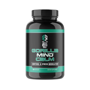 Gorilla Mind Calm (120 Capsules) - Potent Relaxation & Stress Reduction | Cortisol & Stress Modulator | Enhanced Recovery
