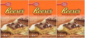 Betty Crocker, Dessert Bar Mix, Reese's Peanut Butter & Chocolate, 17.75oz Box (Pack of 3)