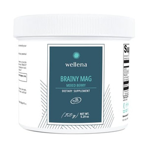 Wellena Brainy Mag by Magdalena | Magnesium L-Threonate | Mixed Berry Flavor | 60 Servings