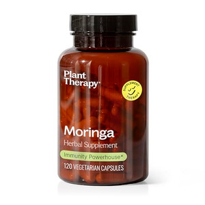 Plant Therapy Moringa Herbal Supplement Capsules, Supports Whole-Body Wellness, Energizing & Immune-Supporting, Naturally Nutritious, 120 Vegetarian