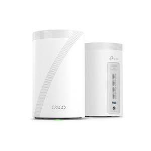TP-Link Deco 7 Pro BE63 Tri-Band WiFi 7 BE10000 Whole Home Mesh System- 6-Stream 10 Gbps, 4x2.5G Ports Wired Backhaul, 4X Smart Internal Antennas, VP