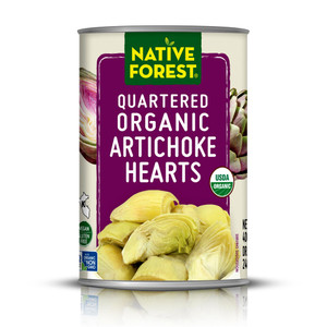 Native Forest Quartered Organic Artichoke Hearts - Artichokes, Artichoke Hearts in Water, Canned Artichoke Hearts, Vegan - 14 Ounce (Pack of 12)