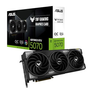 ASUS TUF Gaming GeForce RTX 5070 12GB GDDR7 OC Edition Gaming Graphics Card (PCIe® 5.0, HDMI®/DP 2.1, 3.125-slot, Military-Grade Components, Protec