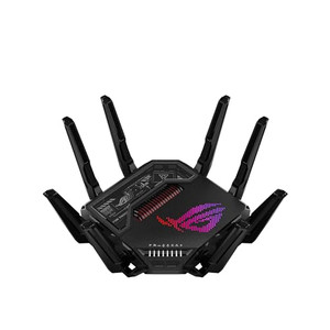ASUS ROG Rapture GT-BE98 PRO First Quad-Band WiFi 7 Gaming Router supports 320MHz, Dual 10G Port, Triple-level Game Acceleration, Mobile Game Mode, S