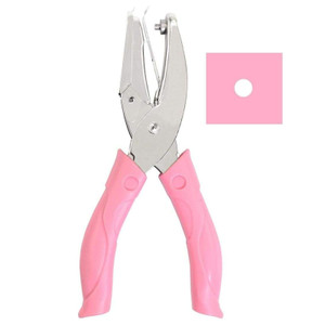 Jeemitery 1/8 Inch Small Mini Tiny Circle Handheld Hole Paper Punch with Soft-Handled for Tags