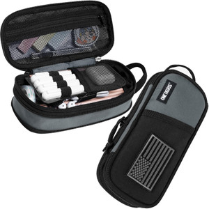 OneTigris Pencil Case for Boys - Pencil Pouch for Boys School Office Supplies Stationery, Zipper Multi-Slot Large Capacity Pencil Bag Organizer with