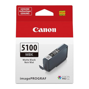 Canon PFI-5100 Genuine Matte Black Ink Tank, Compatible with ImagePROGRAF PRO-310 Printers