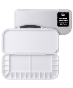 Mr. Pen Airtight 18-Well Watercolor Palette with 2 Mixing Areas and Lid - Folding Paint Tray