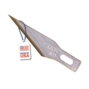 Excel Blades #11 Zirconium Nitride-Coated Hobby Knife Blades  100 Pack Precision Utility Replacement Blades for Crafts, Scrapbooking, Stencil & Pape