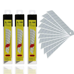 WEKOIL18mm Wide Snap-Off Blades 30-Pack Carbon Steel Cutter Hobby Knife Blade Refill, Replacement Blades for Utility Knife