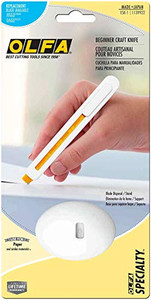 OLFA Beginner Craft Knife Set (ESK-1) - Precision Hobby Art Knife Kit w/Snap-Off Blade & Safety Disposal Stand, Replacement Blades: OLFA ESKB-1/2B Be