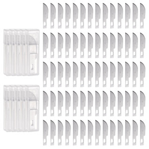 HARFINGTON 100pcs Exacto Knife Blades #10 Hobby Knife Replacement Blades Spare Precision Exacto Blades Hobby Knife Blade Refills for DIY, Art, Cuttin