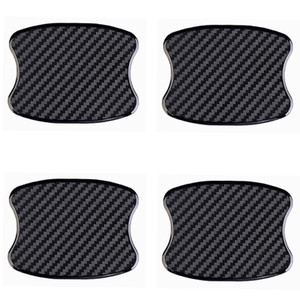 WORCAS 4Pcs Car Door Handle Protective Films,Universal 3D Carbon Fiber Car Door Handle Paint Protection Film for Grip Recesses(S)