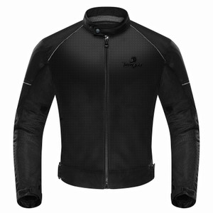 IRON JIA'S Motorcycle Jacket, CE Protection Gear, Breathable Mesh Casual Summer Slim-Fit Biker Riding Jacket for Men M