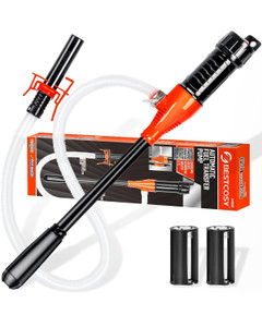 BestCosy Portable Transfer Pump Battery Operated Electric Siphon Pump for Gas, Fuel, Diesel, Water Transfer 2.4 GPM Flow Oil Extractor -Easy to Use H