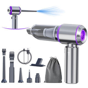 houscly Car Vacuum Portable Cordless 20000PA High Power 4-in-1 Compressed Air Duster & Air Blower & Pump Hand Held Vacuum with Brushless Motor for Ca