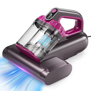 BYHUME Mattress Vacuum Cleaner, 17Kpa 650W Bed Vacuum Cleaner, 273nm UV-C Light & Ultrasonic 145°F Heating, 80000 RPM/Min Brushroll Rotation, Wide Su