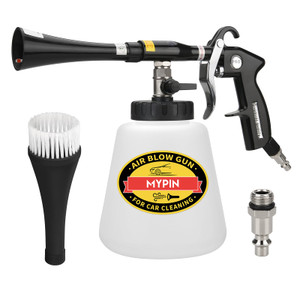 MYPIN Car Cleaning Gun Kit, 6-9.2Bar, High Pressure Air Blow Gun with 2 Set Nozzle, Interior Car Cleaning for Vehicle Upholstery Carpet Seat