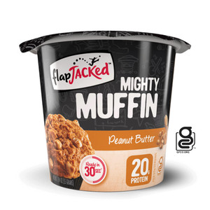FlapJacked Mighty Muffins, Gluten-Free Peanut Butter, 12 Count (FID27470)
