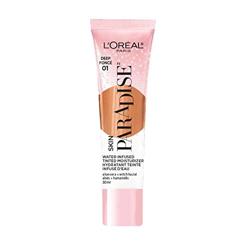 L'Oreal Paris Skin Paradise Water-infused Tinted Moisturizer with Broad Spectrum SPF 19 sunscreen lightweight, natural coverage up to 24h hydration f