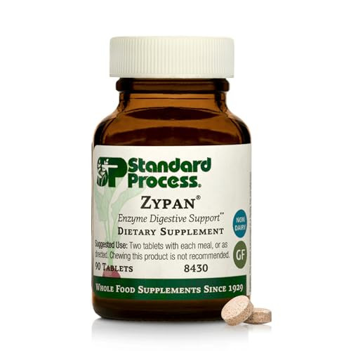Standard Process Zypan - Digestive Health Support Supplement - HCI Supplement with Pancreatin, Betaine Hydrochloride & Pepsin - Support Macronutrient