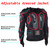 RIDBIKER Motorcycle Full Body Armor Protector Removable Racing Jacket Motocross Spine Chest Motocross Protective Shirt (Red, XL)