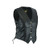 Leatherick Women Top Grain Genuine Buffalo Black Ladies Leather Vests for Motorcycle Bikers (as1, alpha, l, regular, regular, Black (With Braid), L)