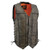 Milwaukee Leather MLM3540 Men's Roulette Distressed Brown 10 Pocket Motorcycle Leather Vest - X-Large
