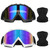 Lievermo Motorcycle Goggles Dirt Bike 2 Pack ATV Off-Road Riding Motocross Ski Goggles Windproof Glasses with Sun UV Protection Neck Gaiter Face Cove