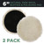 TCP Global Premium 6 Inch Wool Buffing Pads (2 Pack) - 100% Natural Wool Buffer Pads, Polishing Pad for Car Detailing - 1 Inch Thick Pile, Hook and L