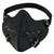 TSWRK Punk Faux Leather Mask, Wind Protector Motorcycle Biker Half Face Mask, Anti-Dust Sport Masks Halloween Costume