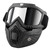 Motorcycle Helmet Riding Goggles Glasses With Removable Face Mask,Detachable Fog-proof Warm Goggles Mouth Filter Adjustable Non-slip Strap Vintage Bu