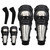 BESPORTBLE 6Pcs Adults Alloy Steel Motorcycle Knee Pads Elbow Pads, 2 in 1 Dirt Bike Knee and Elbow Guards, Adjustable Knee Cap Pads Protector for Mo