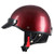 Half Motorcycle Helmets Retro Open Face Half Shell Motocross Helmet for Cycling Motocross Cruiser Bike Scooter Chopper Men Women DOT Approved (Red, X