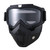 Motorcycle Goggles Dirt Bike ATV Motocross Anti-UV Adjustable Riding Offroad Protective Combat Tactical Clear Glasseswith Removable Face Mask Men Wom