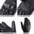 Harssidanzar Motorcycle Gloves For Men,Leather Touch Screen Riding Driving Gloves GM028,Black, Size XL