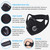 PISIQI Dust Mouth Face Cover Half Face Sports Face Protections Anti Dust Face Mouth Riding Cover with Valve Reusable Breathing Lightweight Face Shiel