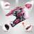 WOW Youth Kids Motocross BMX MX ATV Dirt Bike Helmet Star Matt Pink
