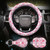 Kitty Accessories Car, Strawberry Pink Cat Wheel Cover, Y2K Car Accessories, Girly Steering Wheel Cover, Universal Fit 14.5-15 inch Auto SUV Vans Tru