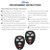 Key Fob, Keyless Entry Remote Start Control Replacement Fits for GMC Acadia 2007-2016 Yukon XL/Chevy Suburban Tahoe Traverse/Cadillac Escalade SRX/Bu