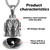 Jvuouxy Guardian Angel Motorcycle Bell Handful Good Luck Bells & Keyring Drive Safe Pendant Accessories Lead-Free Pewter Bike Bell Good Luck Gift for