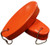 JQuad 2 Pack Jumbo Vinyl Coated Orange Floating Keychain Key Floats -Made in The USA- (Orange)